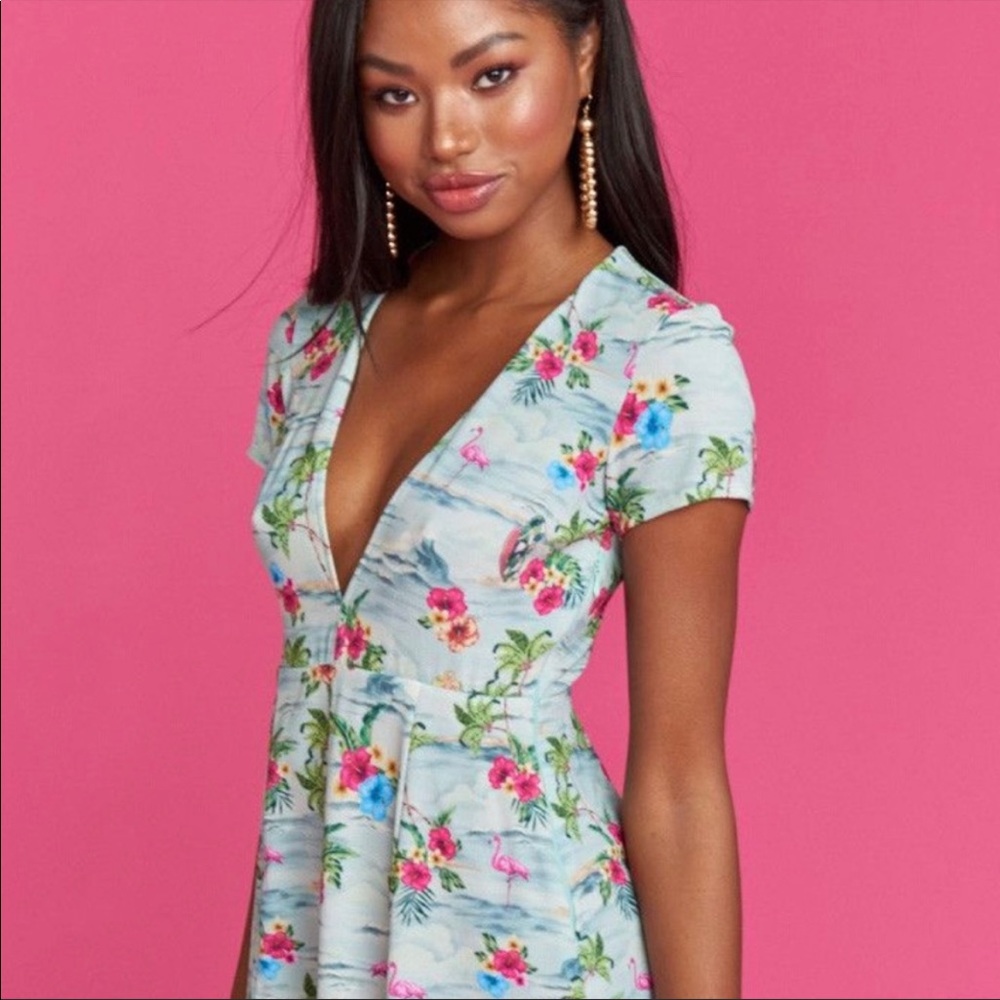 Show me your Mumu / Barbie tropical dress large